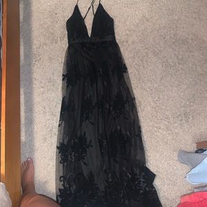 All Black Windsor Prom Dress